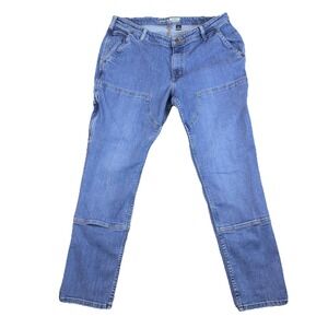 Carhartt Rugged Flex Relaxed Fit Double Front Straight Leg Women's Size 16 Jeans